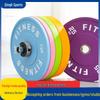 Macaron Colored Rubber Weight Plates for Squats, Bench Press, Deadlifts & Dumbbells