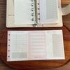 M5 Mini Binder Refill Pages Clear PP Cover Photo Album Portable 5-Hole Budget Planner Photocard Holder with Sleeves for School