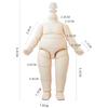 YMY Кукольное тело в форме груши YMY BJD GSC Кукольная голова Мини-масштаб Милая Полная Подвижная фигурка Подходит для Новогоднего подарка Молочно-белый 9,8 см 1/12 1/8 1/12