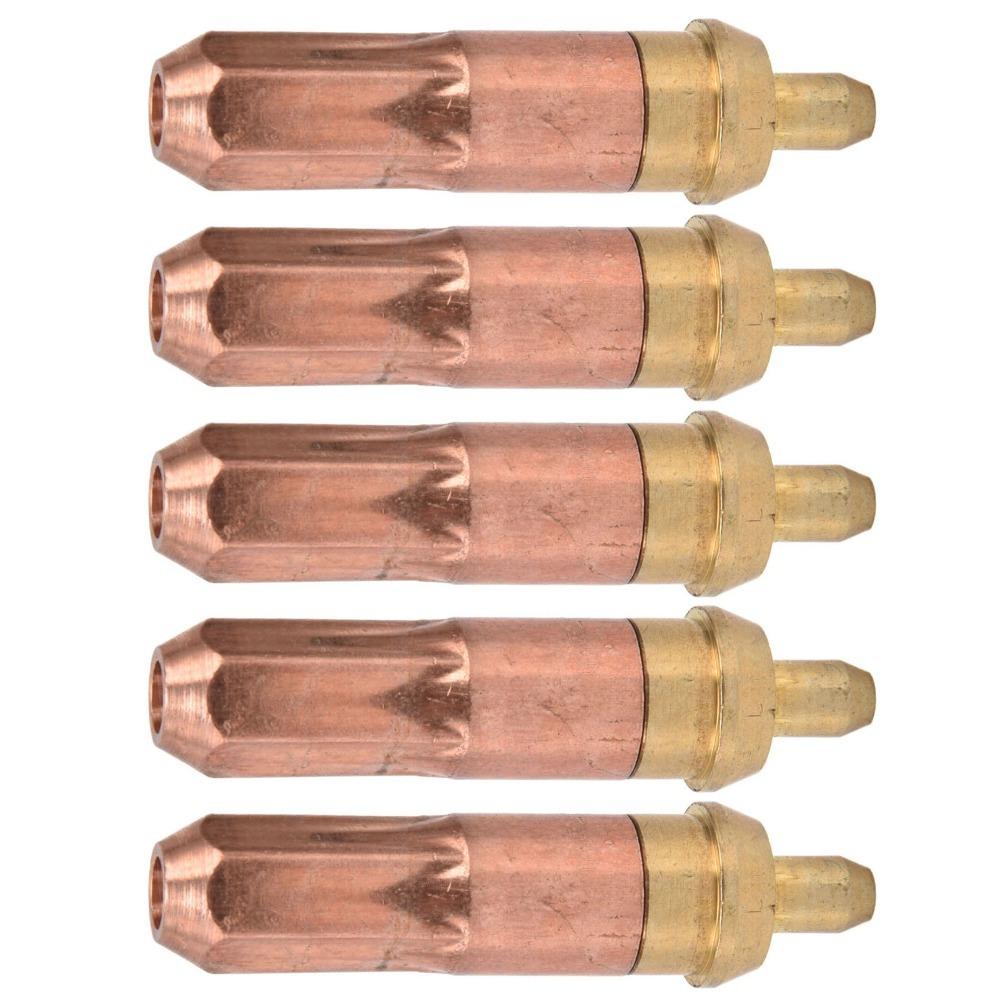 5pcs Copper Propane Cutting Tip Set Plum Ring Gas Welding Nozzles Industrial Welding