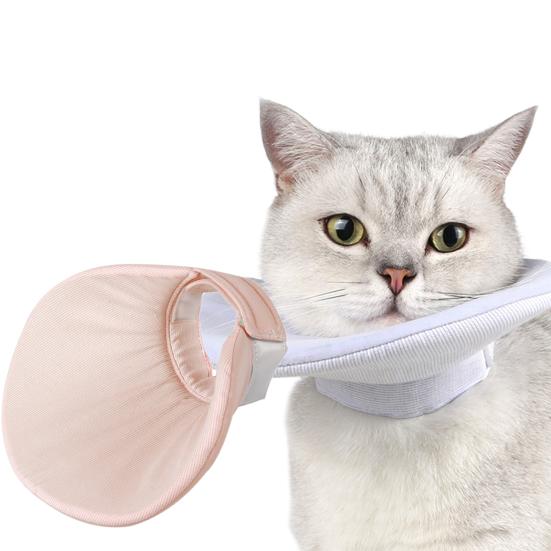 Ошейник-конус для кошек, многоцелевой двусторонний застежка-лента, удобная застежка, защита от укусов
