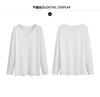 Loose Solid Color Long-Sleeved T-Shirt