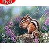 5D DIY Полный дрель Алмазная картина Белка Рукоделие Ремесленная Алмазная вышивка Животное Вышивка крестиком Декор для дома