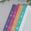 6 Pcs PP Binder Folders A4 Punched Pockets Perfect Label Loose-Leaf  School
