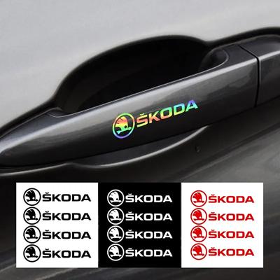 Автоаксессуары ПВХ Эмблема Боковая Дверь Кузова Автомобиля Наклейки на Диски Колес Для Skoda Yeti Fabia Octavia 3 2 a5 a7 Kodiaq Karoq MK2 Rapid