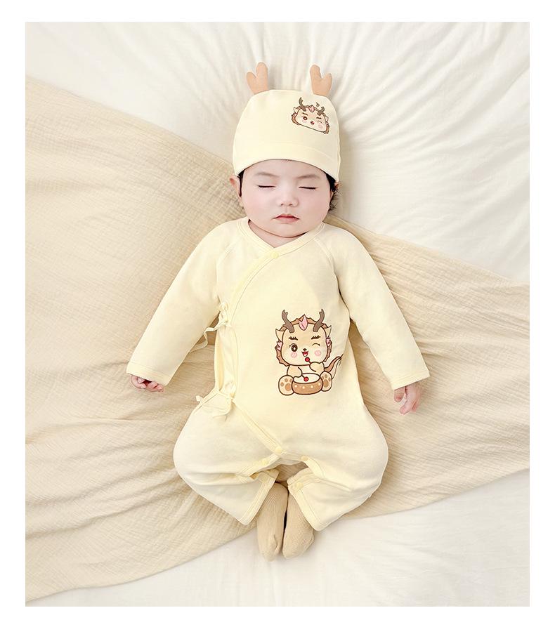 Боди для новорожденных класса А из чистого хлопка - Мягкий, дышащий, детский ромпер на четыре сезона (0-3 месяца)