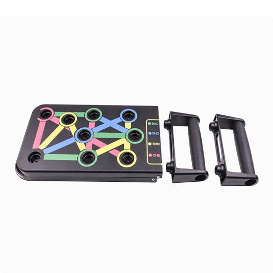 Складная доска для отжиманий с нескользящей ручкой, 9 отверстий, мужской тренажер для мышц груди и живота, доска для отжиманий, домашний тренажер для фитнеса