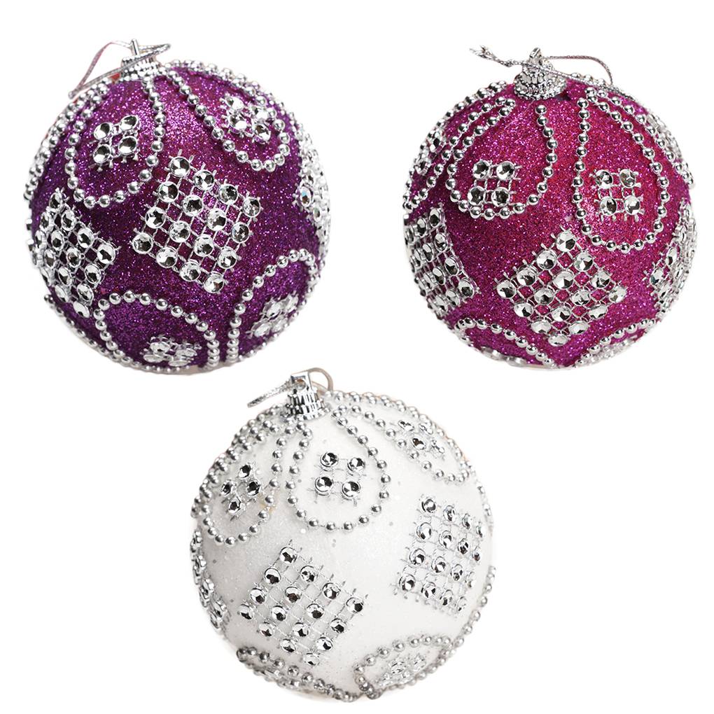 1 шт. Рождественские елочные шары из хрустальной пены, блестящие бусины, цепочка, украшение на Рождество своими руками -