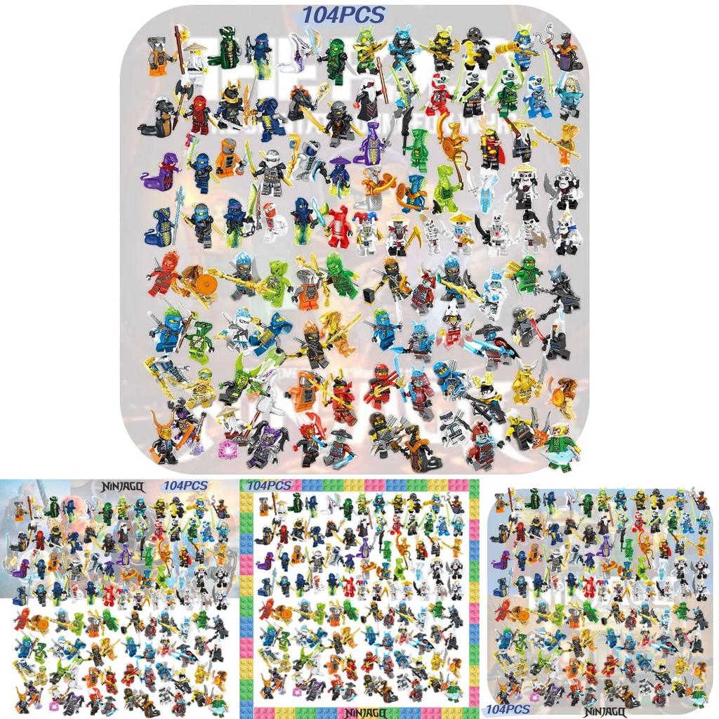 High-quality Moc 104pcs Phantom Ninja Building Blocks Abs Plastic Non-electric Diy