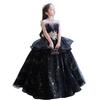 HOLRAFAN Piano Recital Elegant and Luxurious Sleeveless Dress with Star Formal Dress for Stage and Sizes Size Children's Dress, Dress, Pattern, Girls,
