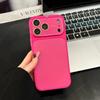 AG Матовый Кристалл Большое Окно Стеклянный Чехол Для iPhone 17 16 15 14 13 Pro Max Plus Ударопрочный Покрытие Глянцевый Яркий Бронированный Чехол