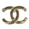 Excellent CHANEL Brooch COCO Mark CC logo jewel Gold black Women ABE829 B25C Used