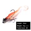 FishKing1/21pcs Lead Jig Soft Lure For Pike Muskie Bass Minnow Lure Length 8CM 10CM Weight 8.5G 21.5G