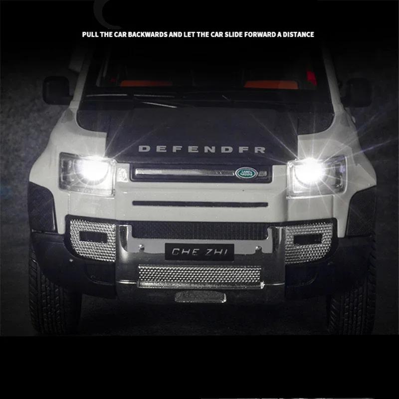 Новый 1:24 Land Rover Defender SUV игрушечные литые машинки и игрушечные транспортные средства металлическая модель автомобиля имитационная коллекция игрушки для детей подарки