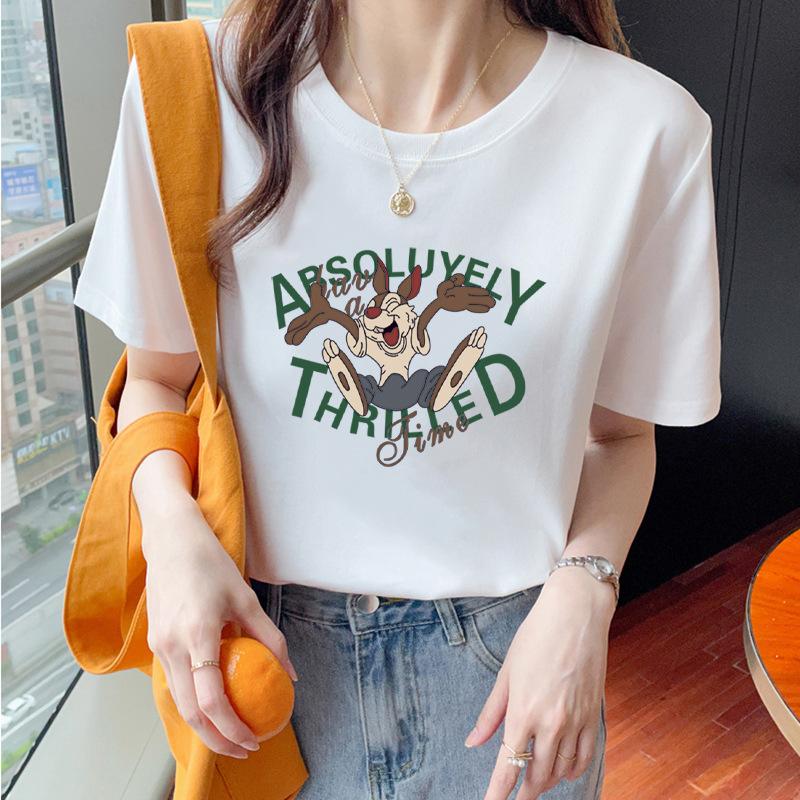 VEZFAA Женские модные повседневные летние весенние блузки и рубашки с круглым вырезом с короткими рукавами