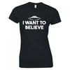 Inspired By The XFiles I Want To Believe Skinny Fit TShirt