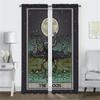 Anti-mosquito Curtains 2 Pieces Terror Tarot Elegant Room Curtains for Camera Shades Living Room Curtain Partition Kitchen Child