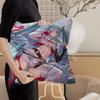 Popular HHatsune Singer MMiku Cute Pillow Covers Cartoon Sofa Decorative Home Doublesided Printing Short Plush Cute Cushion