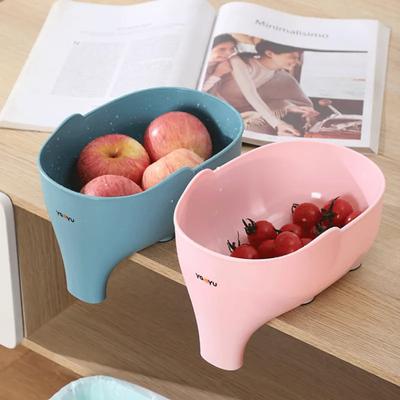 Дренажная корзина Кухонный многофункциональный фильтр для раковины Бытовая корзина для мытья овощей и фруктов Дренажная корзина в форме слона YLE166