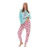 Keanu Womens/Ladies Not Today Koala Microfleece Long Pyjama Set