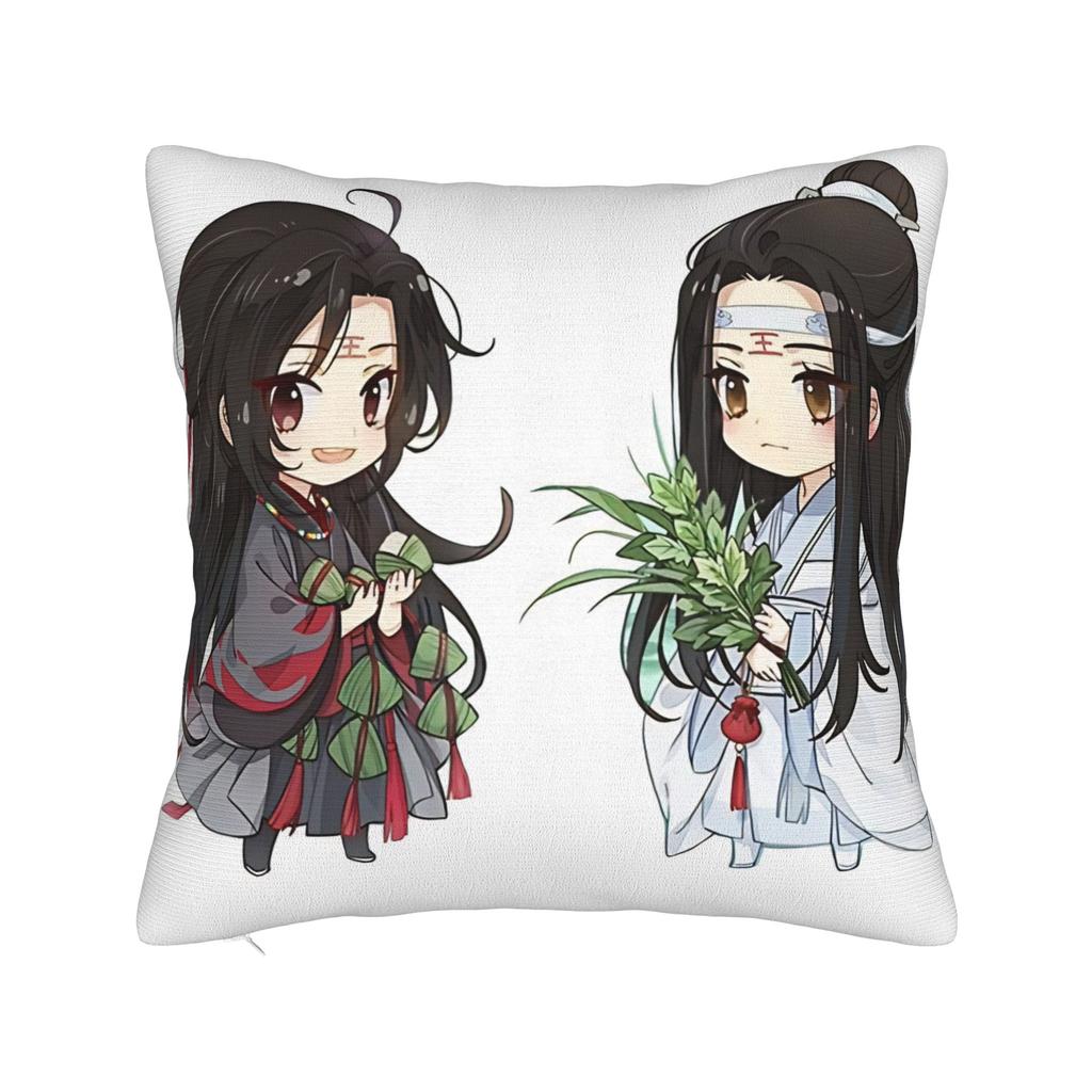 Pillow Cover The Founder of Diabolism Mo Dao Zu Shi Cartoon  Kawaii Pillow Case For Living Room Chair Pillowcases