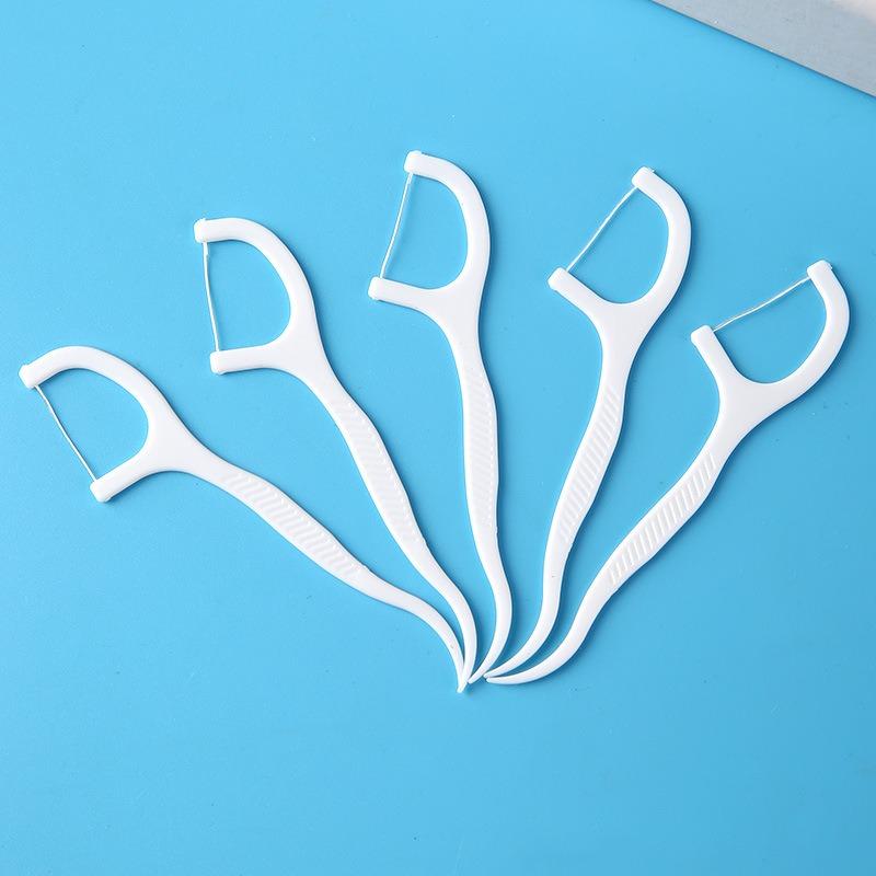 Disposable Bag Floss Polymer Fine Sliding Floss Stick Oral Care Plastic High Tension Interdental Brush Line Pick