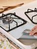 4 шт. Крышка для газовой плиты, антипригарная крышка для газовой горелки, термостойкий, многоразовый, чистящий коврик для плиты, вырезаемый, кухонные аксессуары