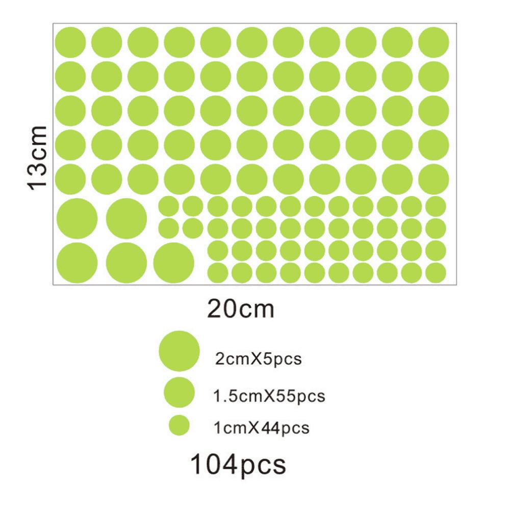 Luminous Dots Wall Stickers Fluorescent Home Children's Room Wall DIY Self-adhesive Decorative Glow In The Dark Stickers