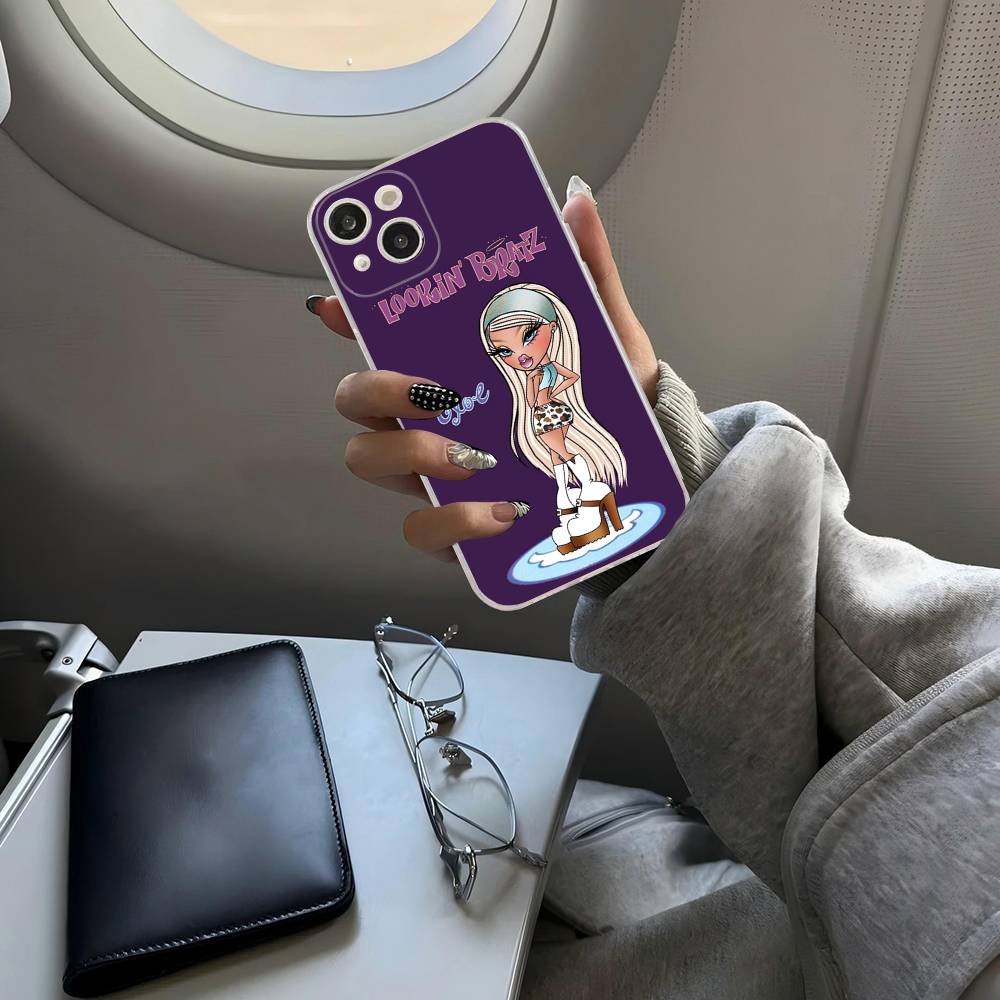 Чехол для телефона B-Bratzs для iPhone 17 16 15 14 13 11 12 Pro Max 16 Plus Прозрачный
