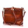 Women's Original Ecological Cowhide Leather Women's Bag Rivet Shoulder Messenger Retro Bag
