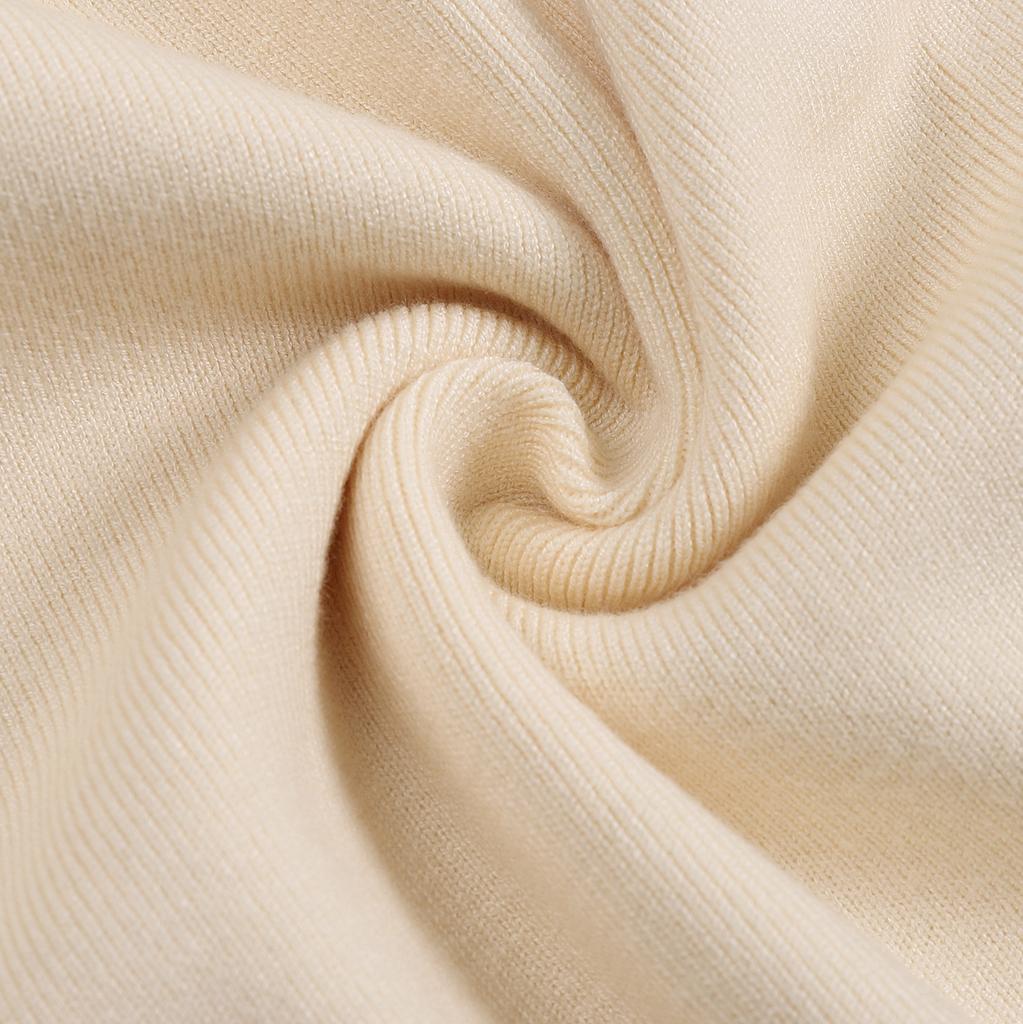 AMI Autumn and Winter New Little White Heart Alpaca Wool Blended Soft and Sticky Knitted Cardigan Round Neck Cloud Sweater Pocket Coat