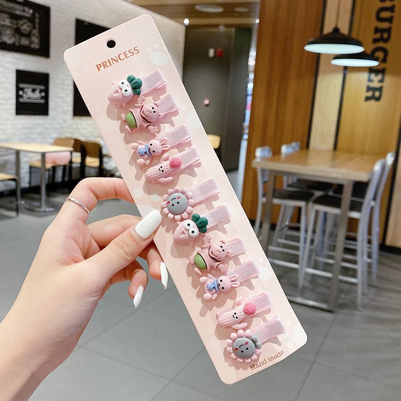 Детские заколки для волос не вредят девочкам, имеют мало, имеют утиный клюв, меньше объема, детская челка, детские аксессуары, Baobu Маленький утенок