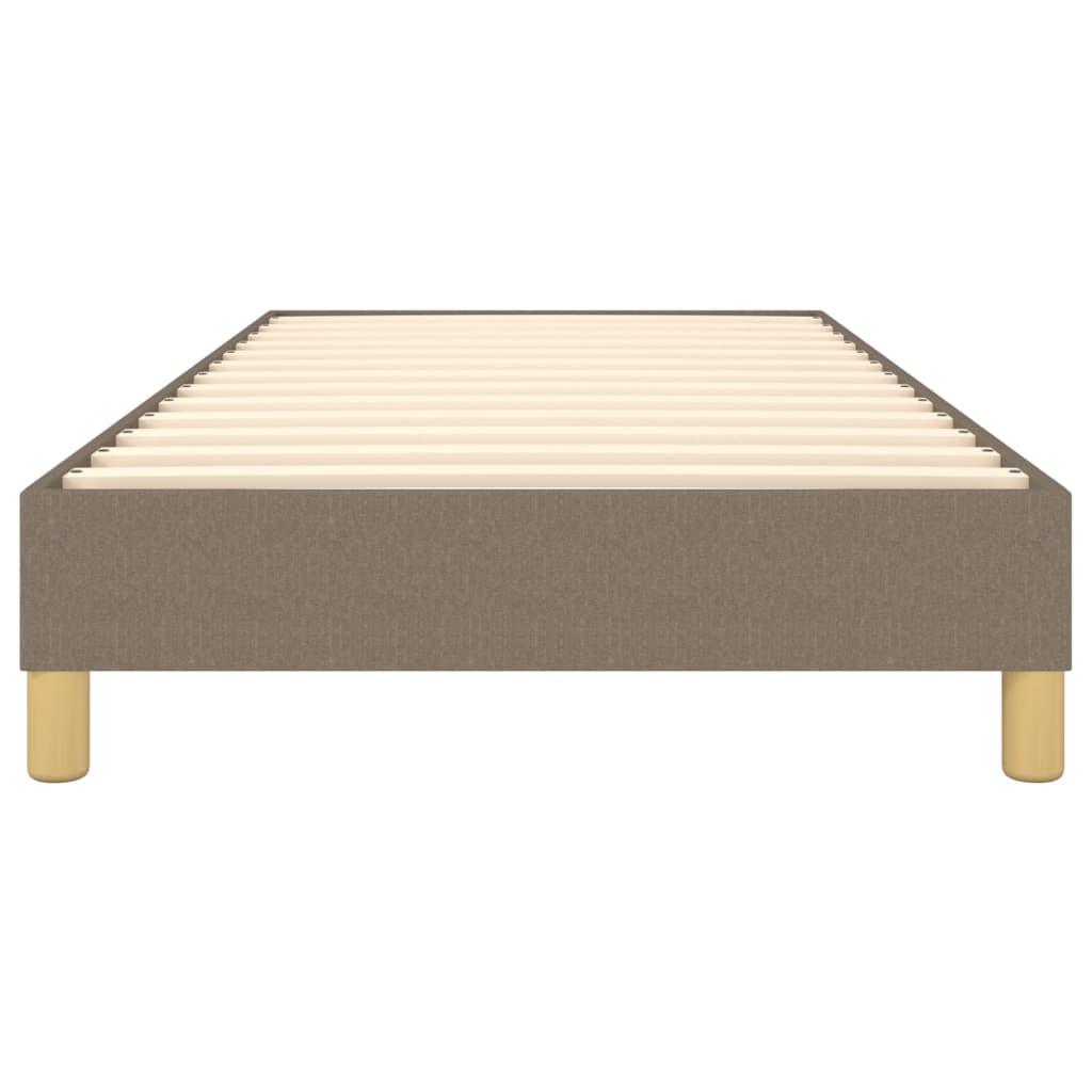 Box Spring Bed Frame Taupe 90 x 200 cm Fabric
