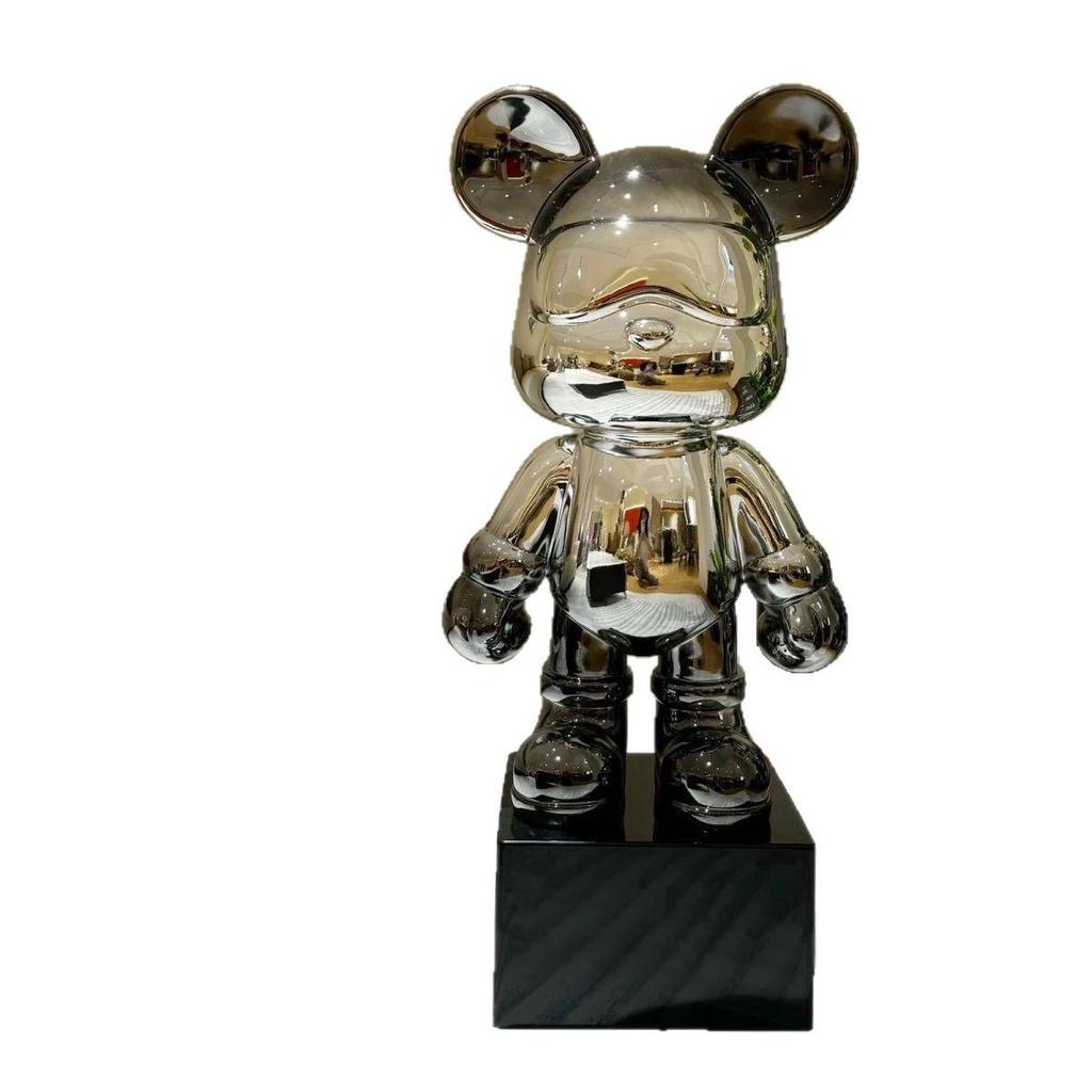 Гальванизированная крутая копилка-медведь, украшение для гостиной, для ТВ-тумбы