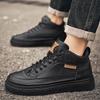 Martin Boots Men's Autumn New Breathable High-top Tooling Shoes Men's Versatile Non-slip Business Casual Leather Shoes