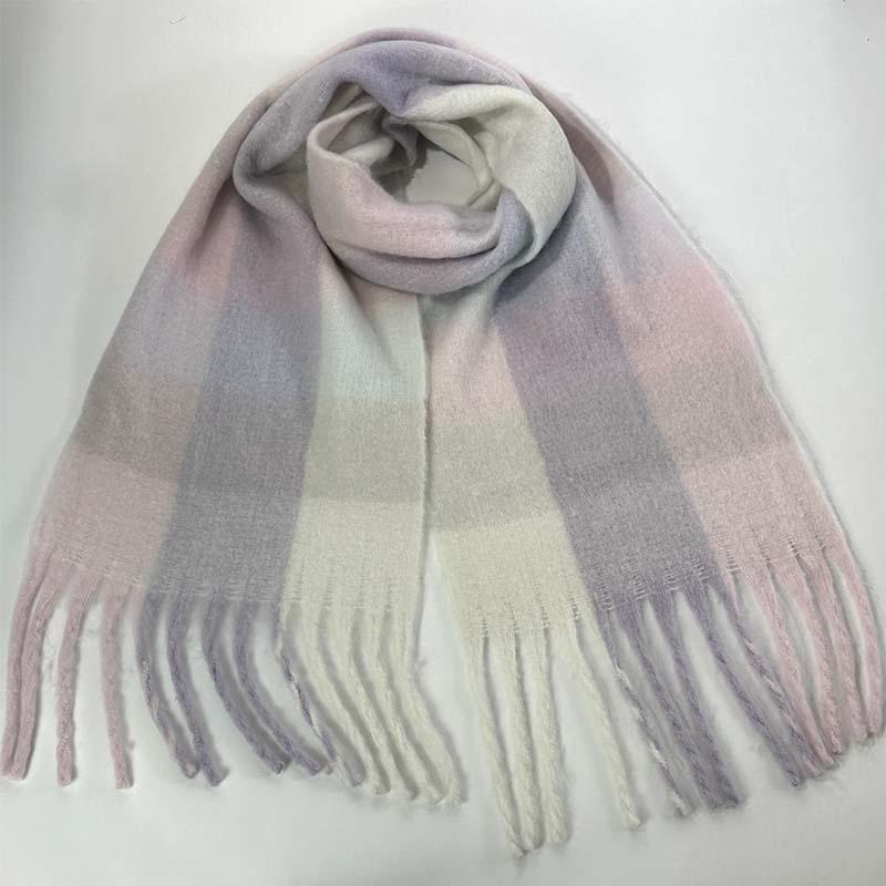 Scarf Warm Scarf Large Shawl Plaid Plaid
