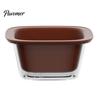 Space Saving Kitchen Organizer for Vegetables Double Layer Drain Basket, Fruit And Vegetable Washing Bowl, Transparent Bowl with Holes PET Fine