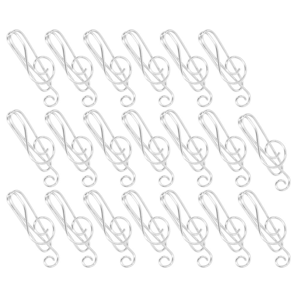 20Pcs Musical Note Paperclip Music   Shape Creativity Modeling Metal Craft Supplies