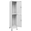 VidaXL Armoire à casiers avec 2 compartiments 38 x 45 x 180 cm