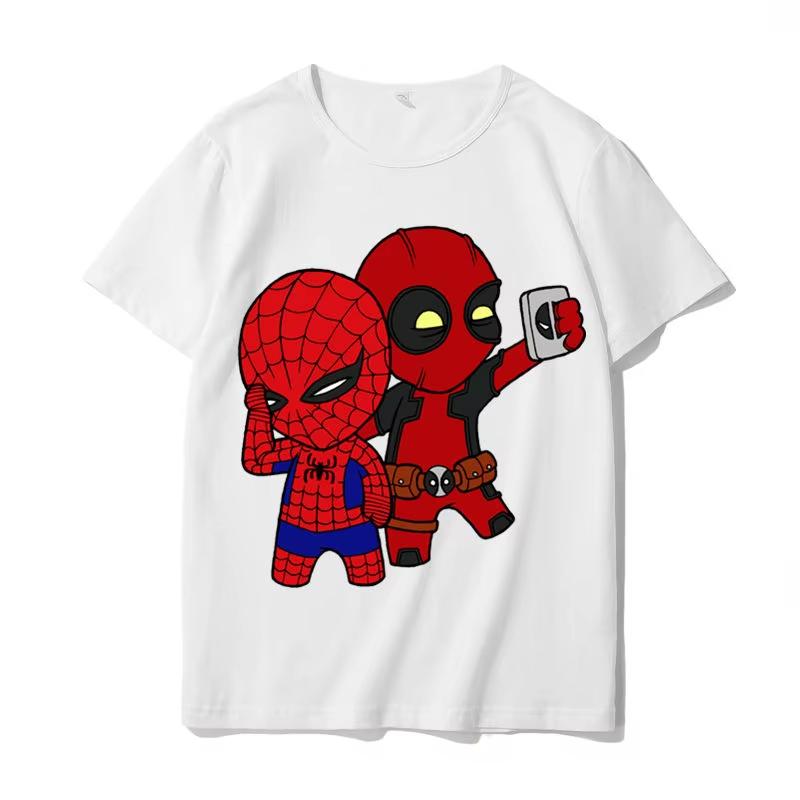 Super Heroes Team Printed Cotton TShirt for Unisex Casual Short Sleeve Shirt
