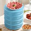 Складная сетчатая крышка для еды с крышкой, многофункциональный купол для овощей, пельменей, морепродуктов, мяса, экономичная кухонная принадлежность