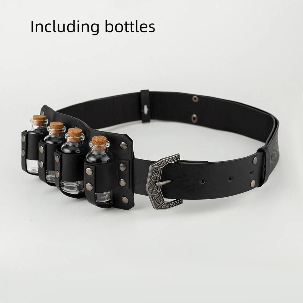 Ремень с тиснением в кельтском стиле из искусственной кожи, средневековый пояс, ретро-ремень эпохи викингов эпохи Возрождения, фото Pros