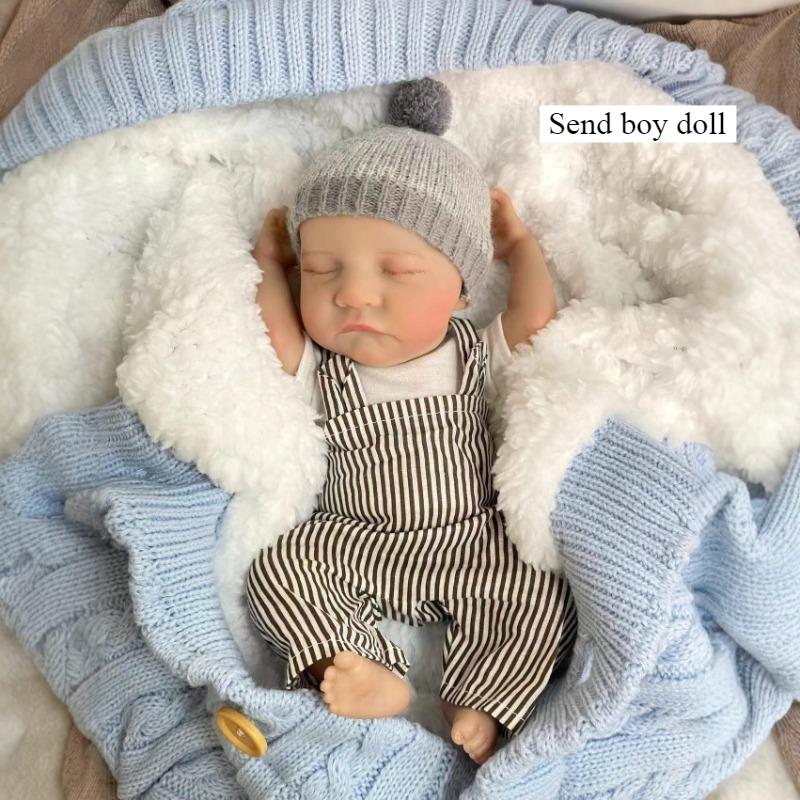 Cute 30cm Simulation Reborn Girl Dolls Levi Full Vinyl Body Newborn Baby Doll Alive Sleeping Closed Eyes Rebirth Doll for Child Play Toy Birthday Gift