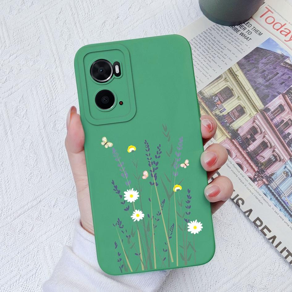 Phoone Case For OPPO A76 A73 A93 A74 A96 A78 A94 A8 A9X Cover Fashion Design Avocado Shockproof Screen Protector Matte Soft Silicone For OPPO Bumper