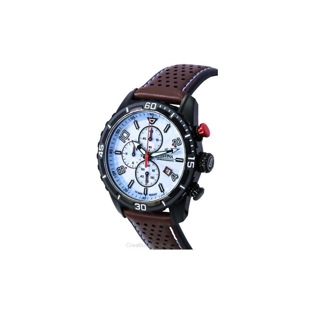 FESTINA Спортивный хронограф с синим циферблатом, кварцевые F20519-1 F205191, мужские часы 100M