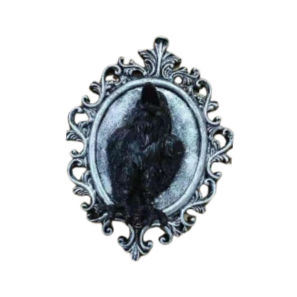 Gothic Wall Art Decor Crow Resin Sculpture Modern Decorative Piece for House Decoration Interior