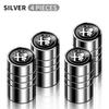 4Pcs Car logo New Round Valve Metal Auto Parts For Alfa Romeo 159 147 156 166 Giulietta Giulia Mito Stelvio Brera Spider