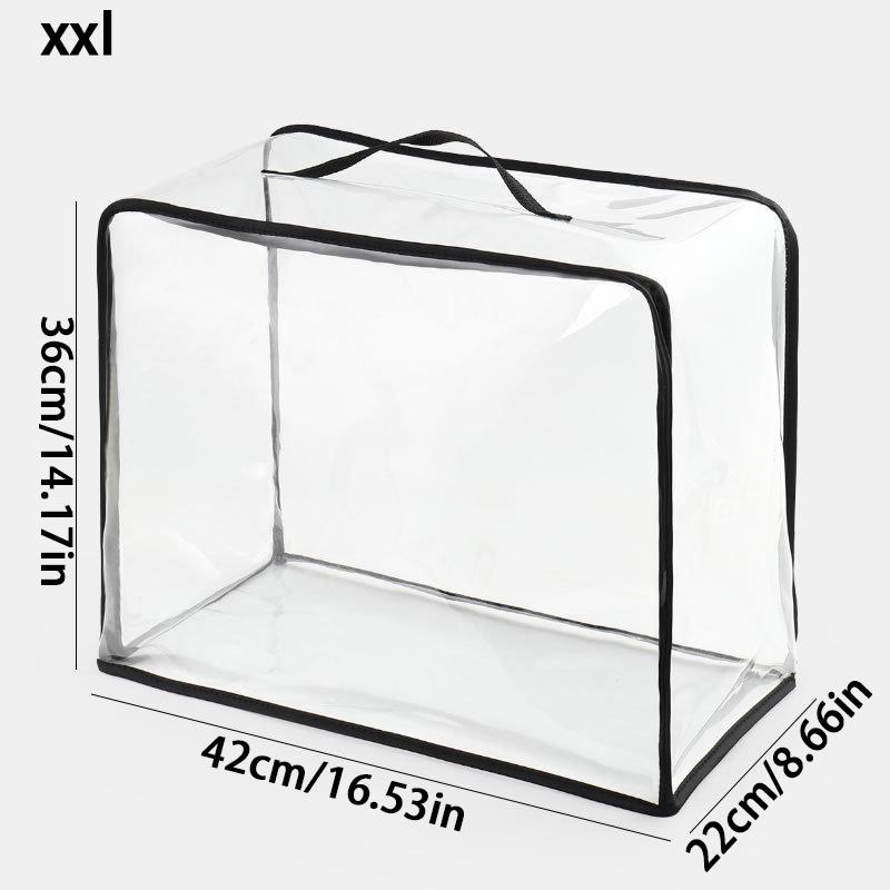 Прозрачный защитный чехол для домашнего гардероба, трехмерная сумка для хранения сумок