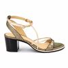 Lilonbuc Women's Iridescent Strap Heeled Sandals