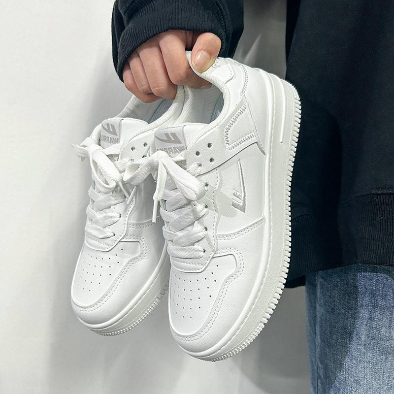 Men'S Autumn And Winter New Wheat-Colored Versatile Popular White Shoes Couple Trendy Shoes Men'S Board Shoes